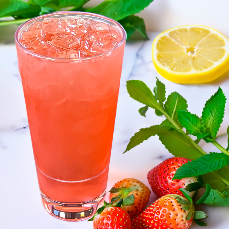 Strawberry Mint Charged Lemonade