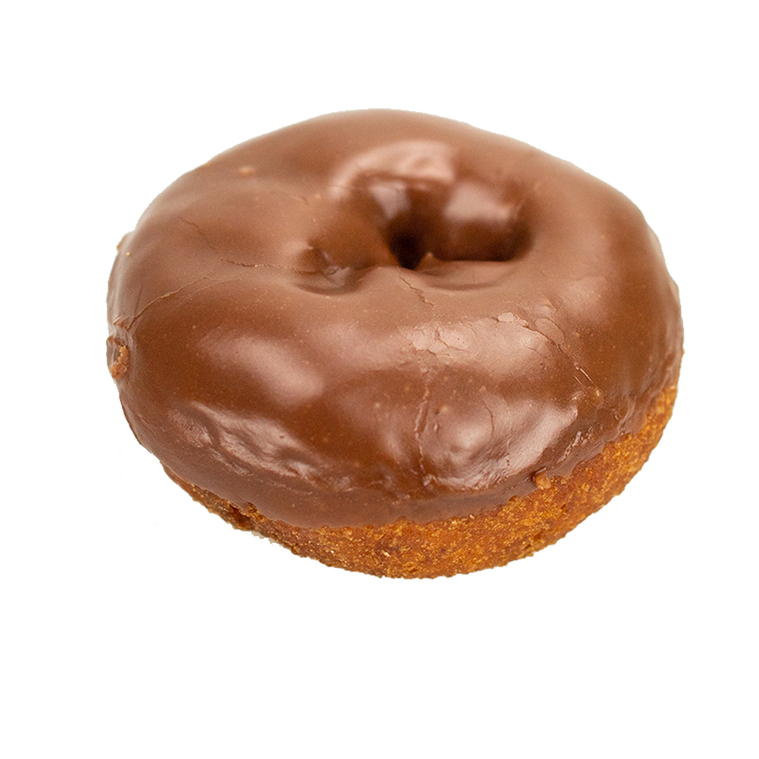 Chocolate Iced Vanilla Cake Donut