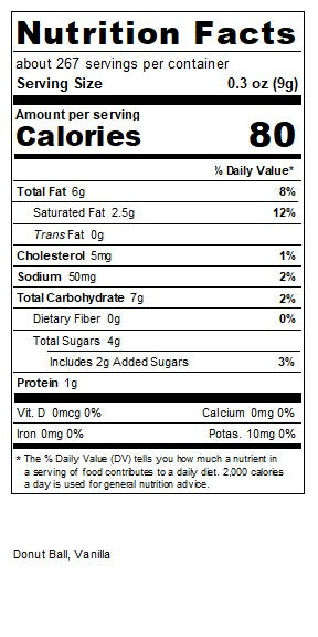 Vanilla Cake Donut Ball