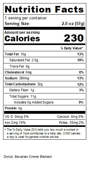 Bavarian Creme Bismark