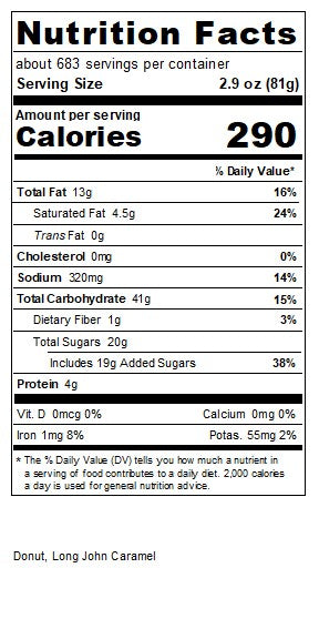 Caramel Iced Long John