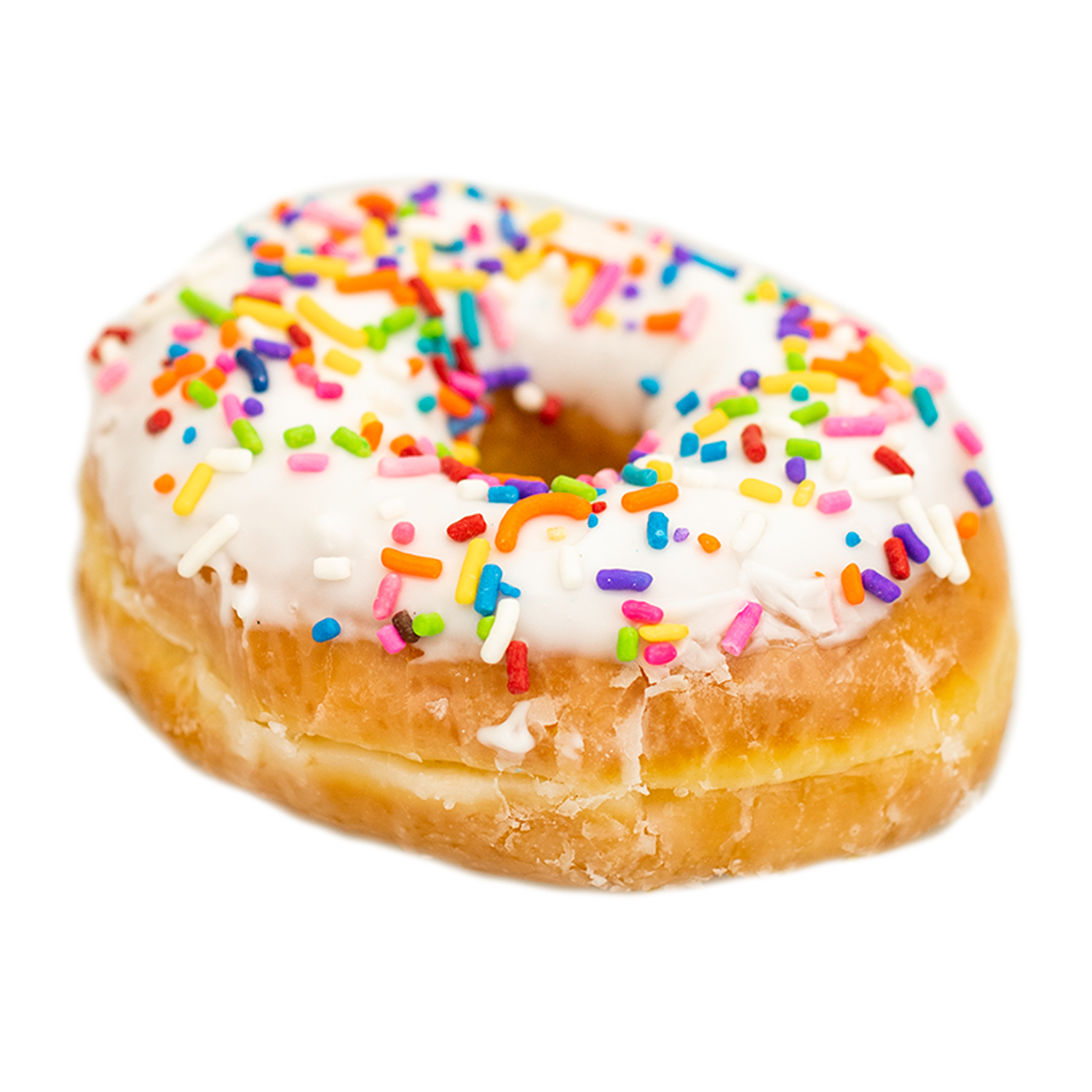 Vanilla Iced Glazed with Sprinkles