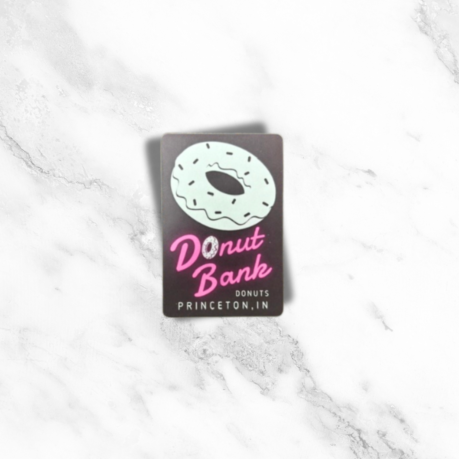 Retro Donut Bank Sticker